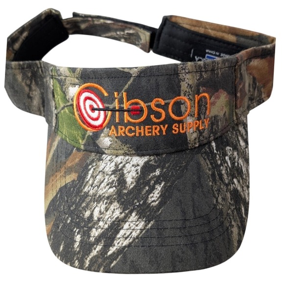 Mossy Oak Gibson Archery Supply Visor Camo Adjustable Hunting Shooting Outdoor - Picture 1 of 8